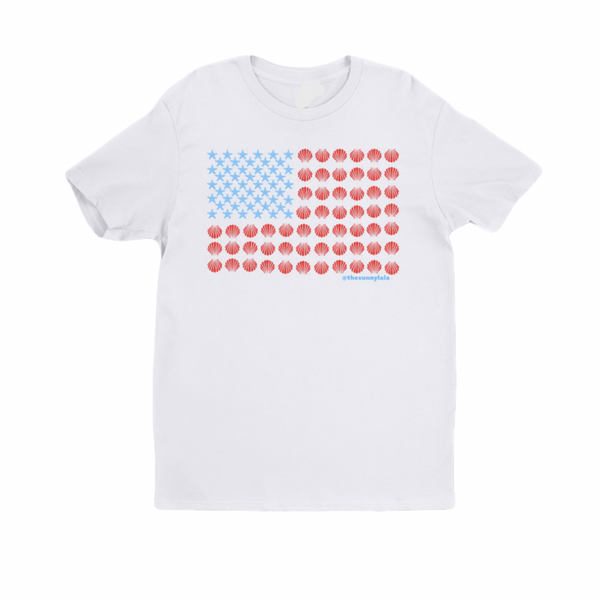 USA All The Way: Beachy USA Flag Tee