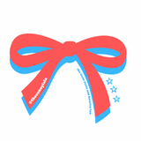 USA All The Way: White Bow Tee