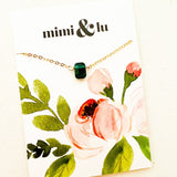 Green Swarovski Crystal Necklace