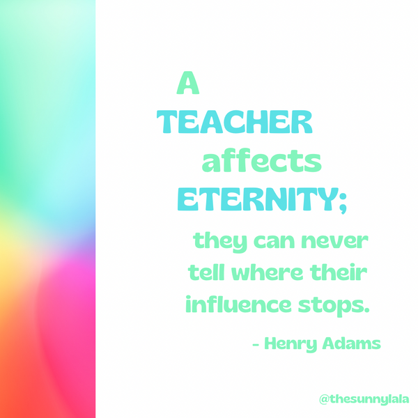 Teachers Affect Eternity Sticker